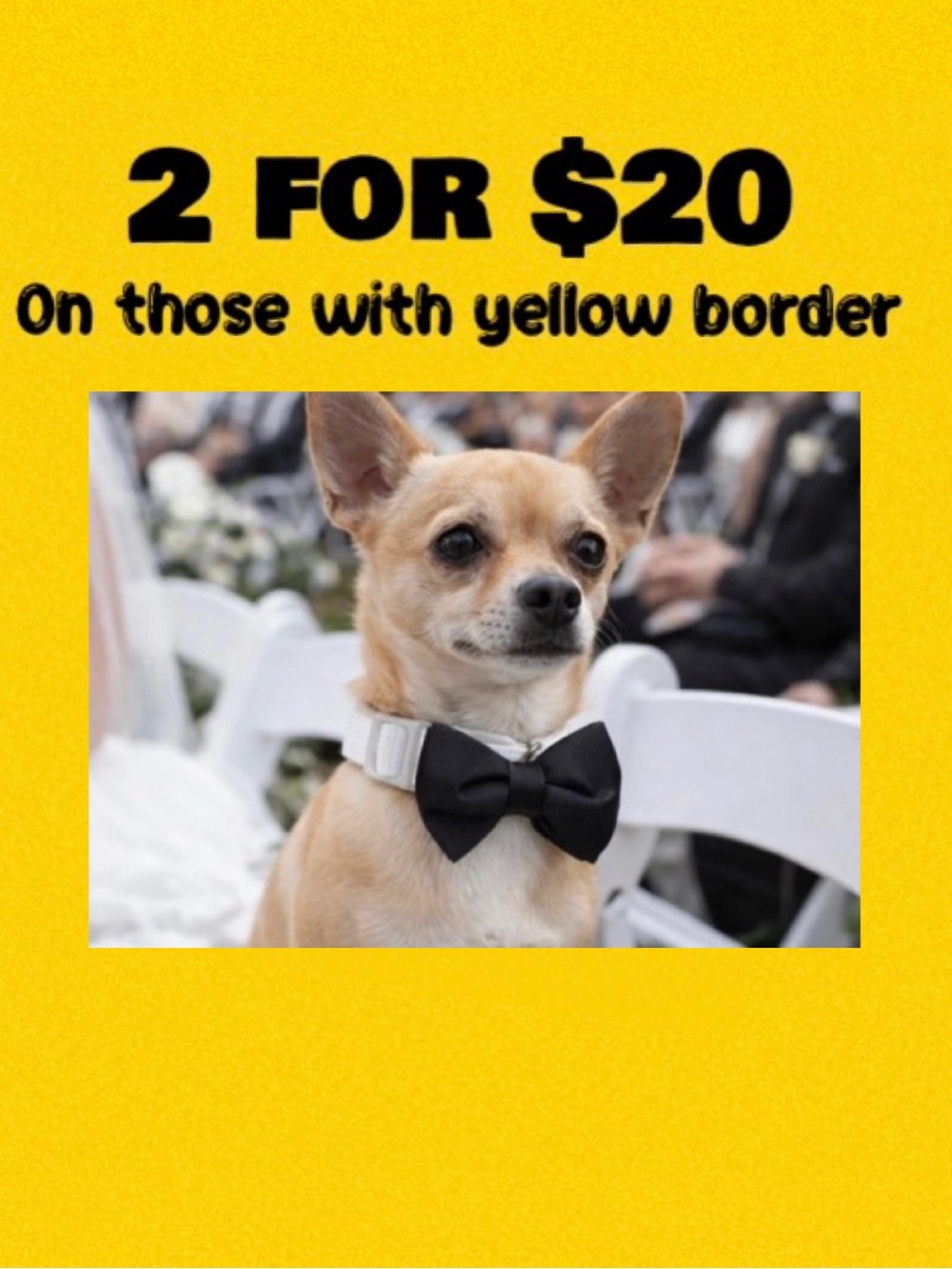🪢 Doghaus Wedding Formal Chic Satin Bow Tie Dog Collar Tuxedo Cute NWT L 14- 20”